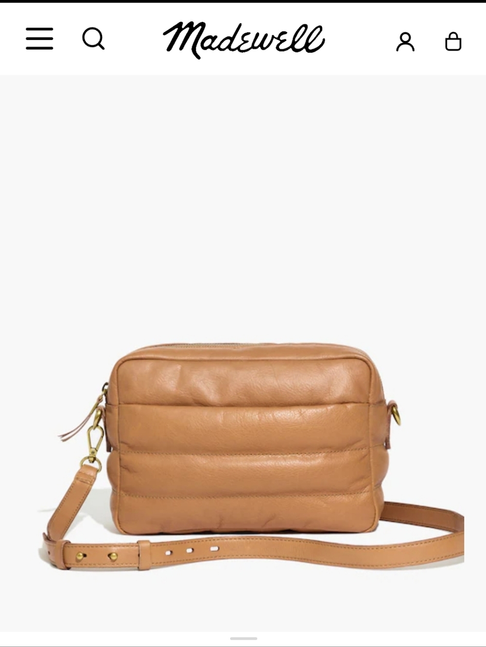 Madewell The Transport Camera Bag: Puff Edition.